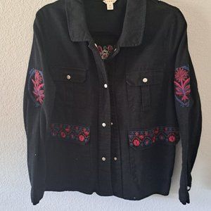Black embroidery jacket